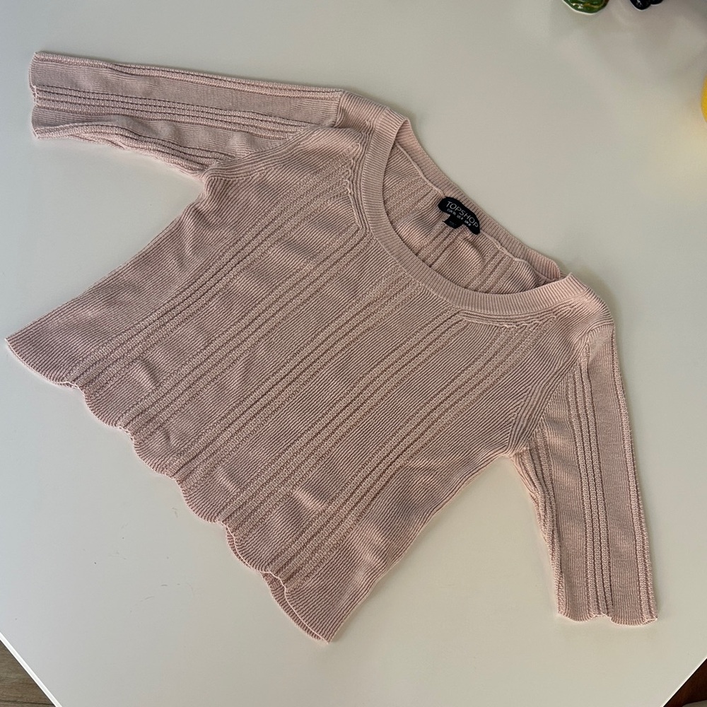 Topshop Blush pink Knit TopTopshop size 4 women